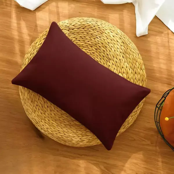 Vintage Wine Premium Queen Glace Cotton 300 TC Flat Bedsheet Set