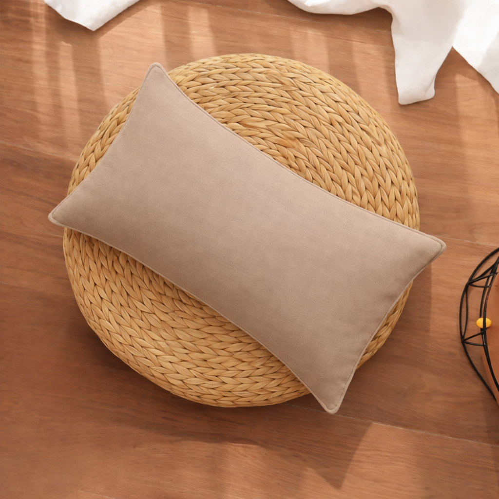 Brown Earth 100% Organic Cotton Luxury Percale Weave Single Size Bedsheet Set Bedsheet + 2 Pillow Covers