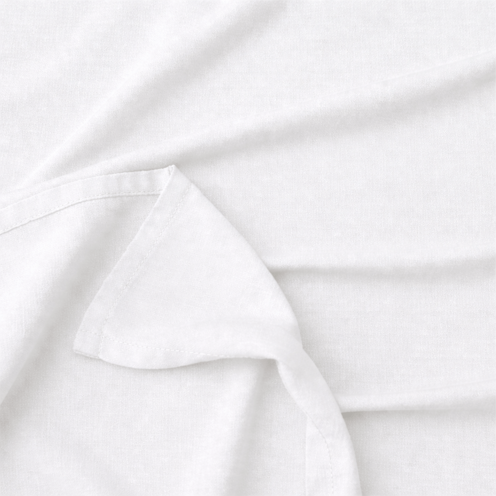 Calm Nest 100% Organic Cotton Luxury Percale Weave Co-Ord Queen Size Bedsheet Set